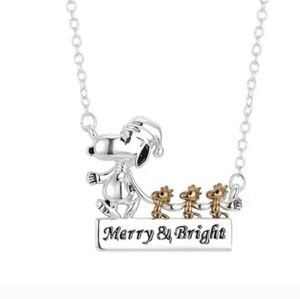 Snoopy and Woodstock Holiday Necklace